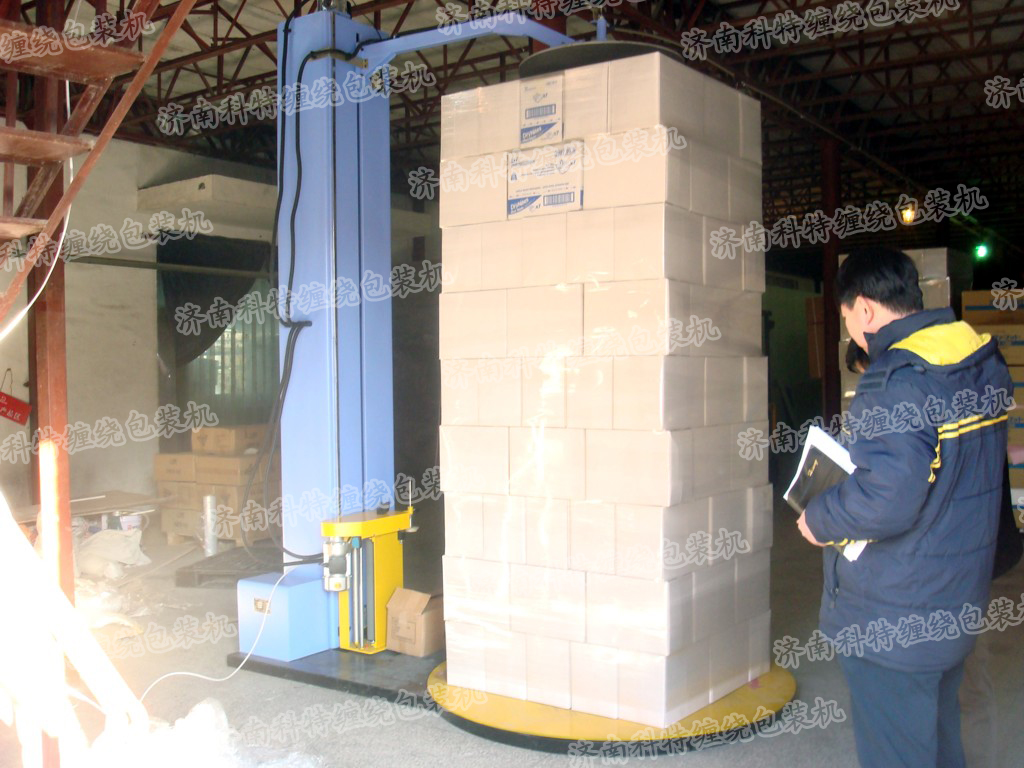 自動壓頂型托盤纏繞包裝機